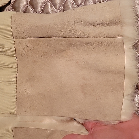 BEBE Rabbit Fur Corduroy Jacket - Picture 3 of 6